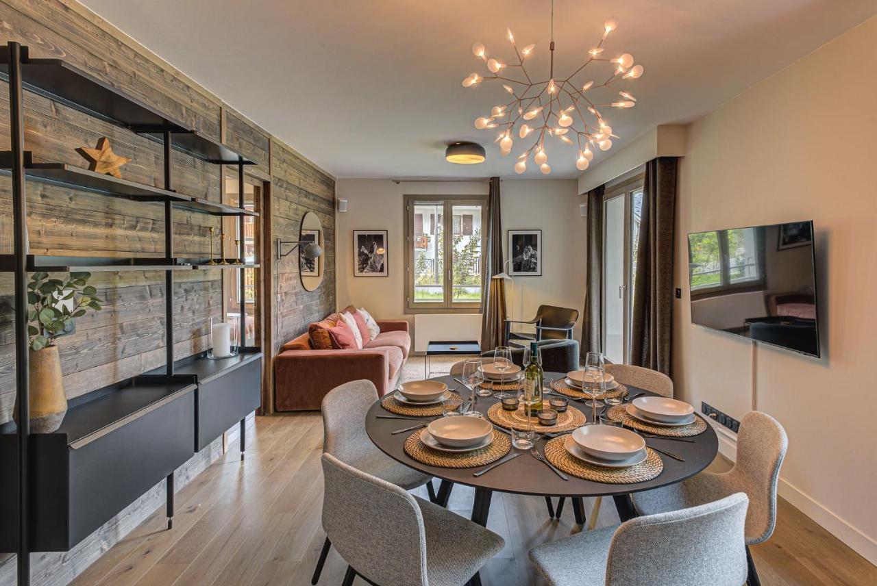 White Pearl A05 Modern Apartment Chamonix Alpes Travel Sleeps 4 To 6 Exterior foto